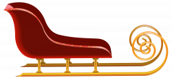 Red Sleigh PNG Clip Art Image | Gallery Yopriceville - High-Quality ...