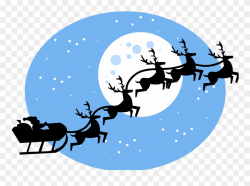 Santa In Flying Sleigh - Santa's Reindeer Maths Puzzle ...