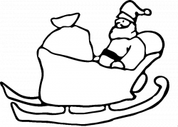 Santa Sleigh Drawing at GetDrawings.com | Free for personal use ...