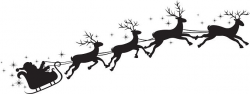 santa's sleigh vector art illustration | holiday | Santa ...