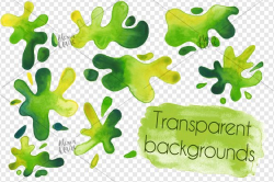 Watercolour Green Slime ~ Illustrations ~ Creative Market