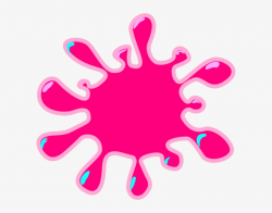 Splash Clipart Pink - Transparent Background Slime Clipart ...