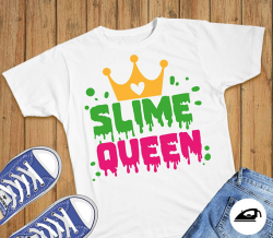 Slime queen iron on, science Shirt diy, Slime Iron On ...