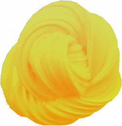 Banana yellow slime fluffy swirl...