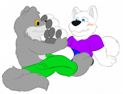 Sniffing Lucas' Paws by boutin2009 on DeviantArt