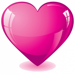 Hot Pink Heart Transparent Background | love | Pinterest