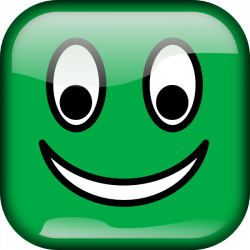 Green Smiley Square Clip Art at Clker.com - vector clip art ...