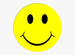 Clipart Of Happy Faces - Smiley Face Emoji With Black ...