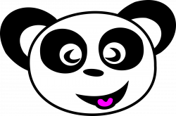Clipart - Happy Panda Face