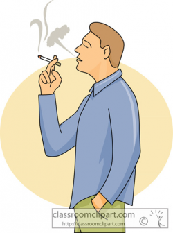 Man Smoking Clipart