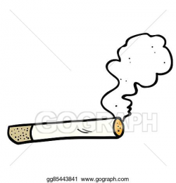 Vector Stock - Cartoon smoking cigarette. Clipart ...