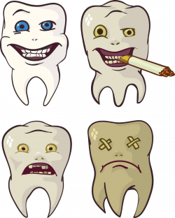 Tooth decay Royalty-free Clip art - Smoking is harmful to your teeth ...