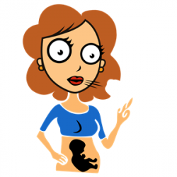 Pregnant Lady Smoking Redrawn No Background clipart ...