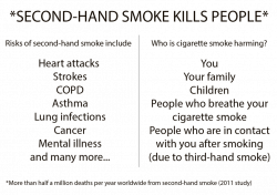 Second-Hand Smoke Handout - 5 Pack – SmokeStroke