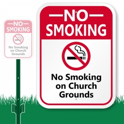 Smoking Area Signs, Lawnboss, No Litter