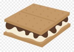 Black And White - Clip Art Smores Png Transparent Png ...