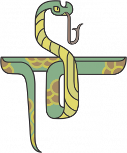 Clipart - Stylized Cartoon Snake