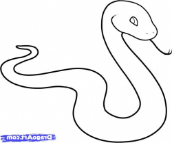 Simple Snake Drawing at PaintingValley.com | Explore ...