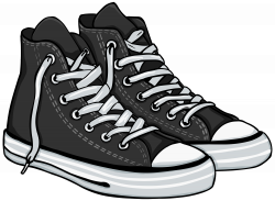 Black High Sneakers PNG Clipart - Best WEB Clipart
