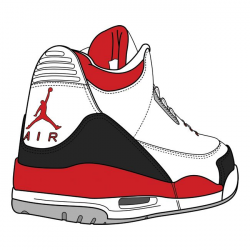 S Jordan Shoes Drawings Clipart - Free Clipart | Brands | Pinterest ...