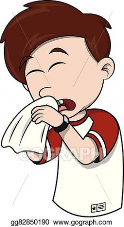 Vector Art - Child sneezing. Clipart Drawing gg82850190 - GoGraph