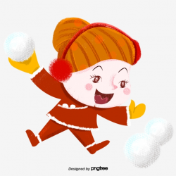 Cute Snowball Boy, Cartoon, Lovely, Boy PNG Transparent ...