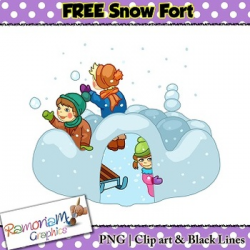 Snow Fort Clipart Worksheets & Teaching Resources | TpT