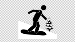 Stick Figure Snowboarding with Alpha channel ~ Hi Res #55858936