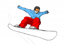 Download Snowboarding Jumping Transparent PNG For Designing Use ...