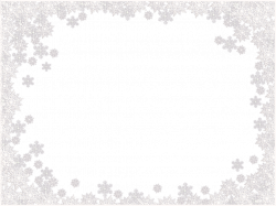 Snowflakes border frame PNG image