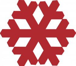 Red Snowflake Clipart - Clip Art. Net