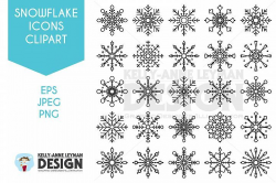 Snowflake Clipart | Holiday Decorations | Crafts with ...