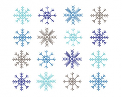 Clipart Sale 60% off, Snowflakes Clipart, Digital Design ...