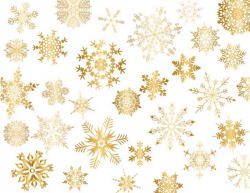 Gold Snowflake Clipart, Gold Snowflake Clip Art, Golden Christmas Clipart,  Christmas Snowflake Clip Art, Golden Snowflake Scrapbook 0419