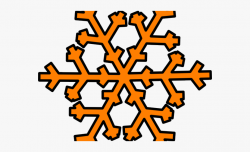 Snowflake Clipart Orange - Snowflake Images With Transparent ...