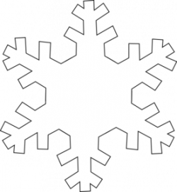 Snowflake Outline Clip Art at Clker.com - vector clip art ...