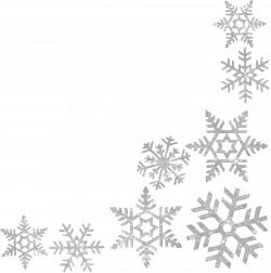 Snowflakes frame png