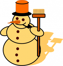 Clipart - Yellow Snowman