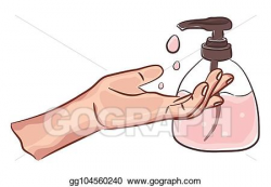 Vector Stock - Washing clean hands with soap. handwashing ...