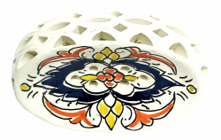 Handpainted Moroccan Ceramic Soap Dish | Chairish