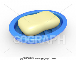 Stock Illustration - Soap in a soap tray. Clipart gg58906943 ...