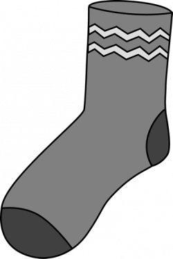 Gray Sock Clip Art - Gray Sock Image