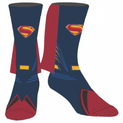 DC Comics - Justice League - Superman Caped Crew Socks - ZiNG Pop ...