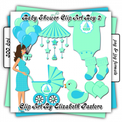 Baby shower boy clip art collection includes 8 images. A pregnant ...