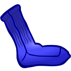 OnlineLabels Clip Art - Sock - Coloured