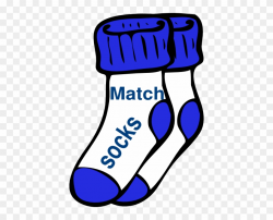 Chores Blue Match Socks Clip Art - Socks Clip Art - Free ...
