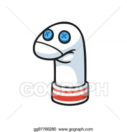 EPS Vector - Sock puppet illustration. Stock Clipart ...