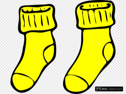 Yellow Socks Clip art, Icon and SVG - SVG Clipart
