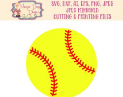 Softball clip art | Etsy