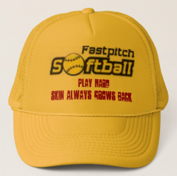 fastpitch-softball-clipart-11_small, Play Hard,... Trucker Hat